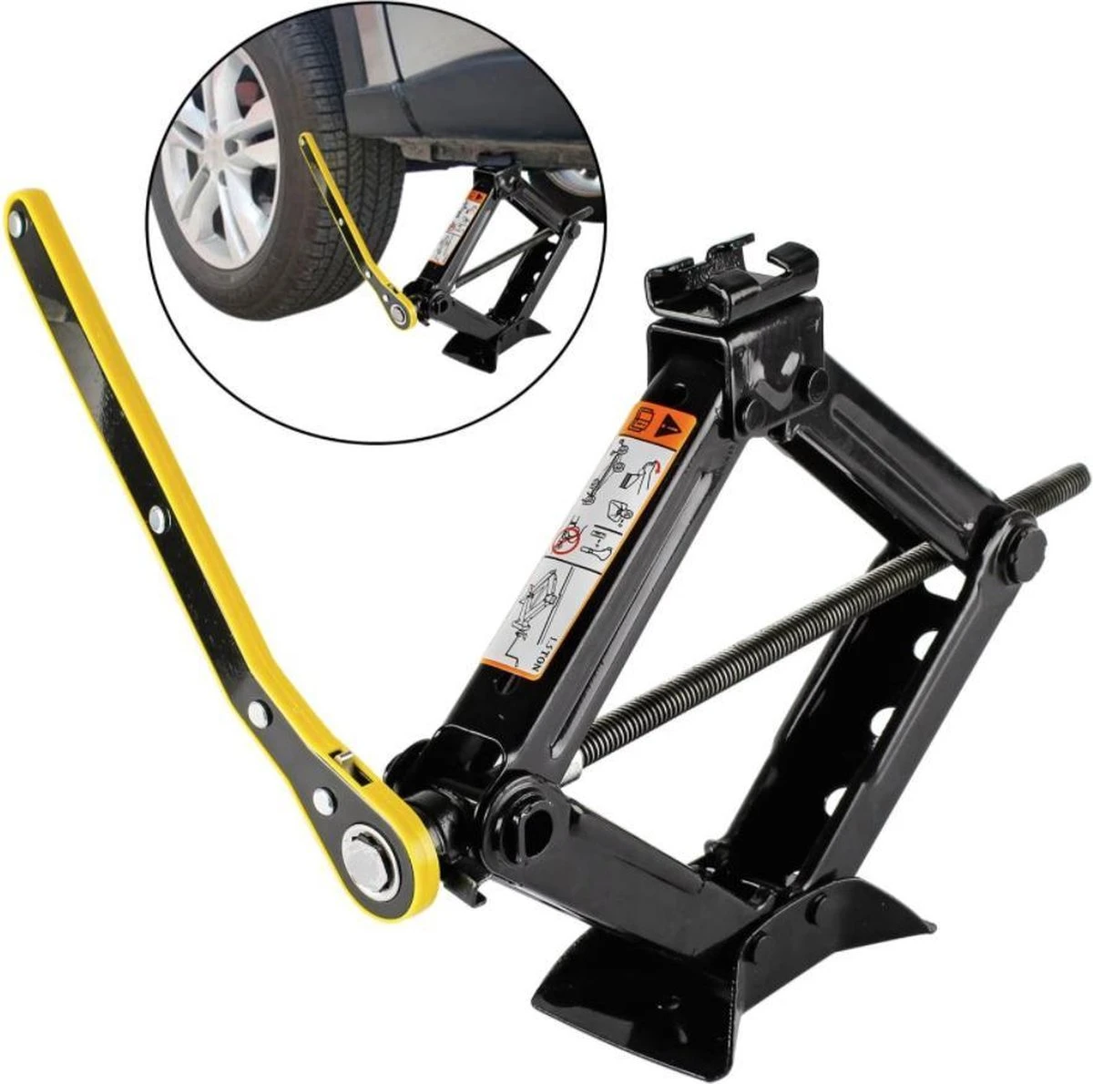 Merkloos Schaarkrik 2 Ton Met Ratel Auto Caravan Camper SUV 6 Merkloos Schaarkrik 2 Ton Met Ratel Auto Caravan Camper SUV - Afbeelding 4