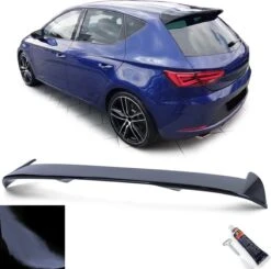 No Name Seat Leon 5F 2012 T/m 2020 Dakspoiler Extention Lip Styling Dak Spoiler Hoogglans Zwart