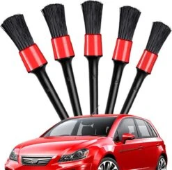 Auto Auto Detailing Brush Set 5 - Auto Wassen - Automotive Detail Cleaning Borstels Voor Het Reinigen Van Wielen, Motor, Interieur, Emblemen, Interieur, Exterieur, Luchtopeningen