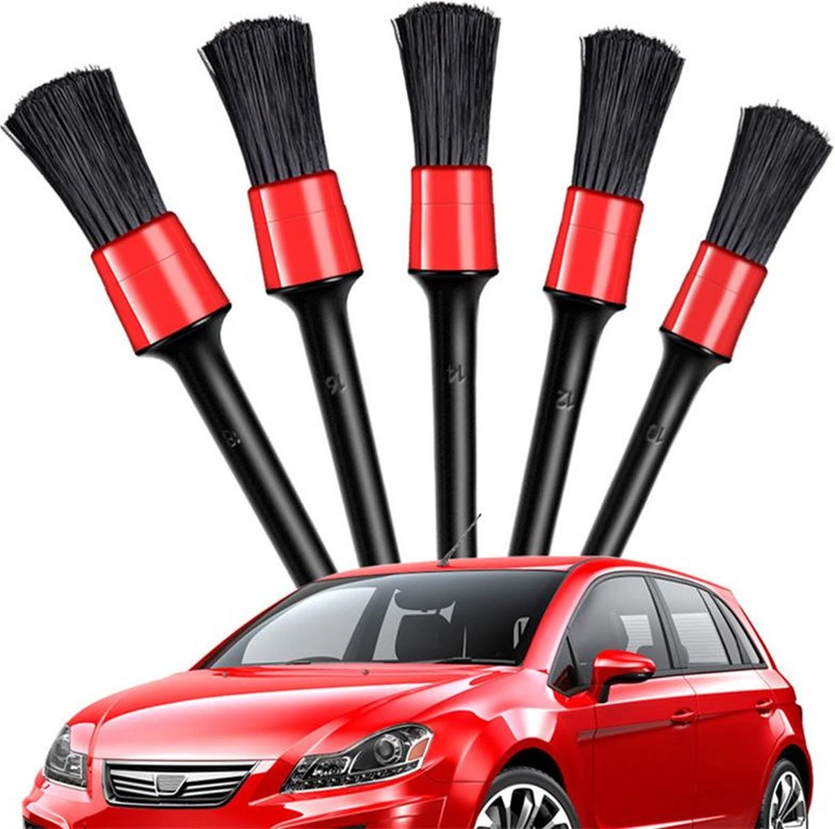 Auto Auto Detailing Brush Set 5 - Auto Wassen - Automotive Detail Cleaning Borstels Voor Het Reinigen Van Wielen, Motor, Interieur, Emblemen, Interieur, Exterieur, Luchtopeningen 3 Auto Auto Detailing Brush Set 5 - Auto Wassen - Automotive Detail Cleaning Borstels Voor Het Reinigen Van Wielen, Motor, Interieur, Emblemen, Interieur, Exterieur, Luchtopeningen