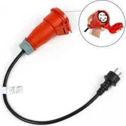 Merkloos Mobiele Lader 11kW | Type 2 Naar CEE Krachtstroom Stekker | 16A 3 Fase + Gratis Adapters -Auto-Onderdelenwinkel 1200x1196 7