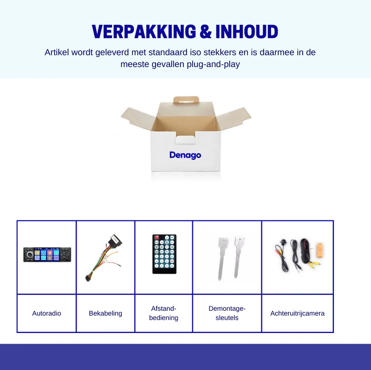 1-Din Autoradio Met Scherm | Bluetooth & USB 9 1-Din Autoradio Met Scherm | Bluetooth & USB - Afbeelding 7