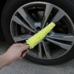 Merkloos Sterke Velgenborstel - Velgenreiniger - Auto Velgen Borstel - Schoonmaakborstel - Schadevrije Autowasborstel - Autovelgenbostel - Autoreiniger Microvezel - Wheel Spoke Brush - Band / Spaakborstel