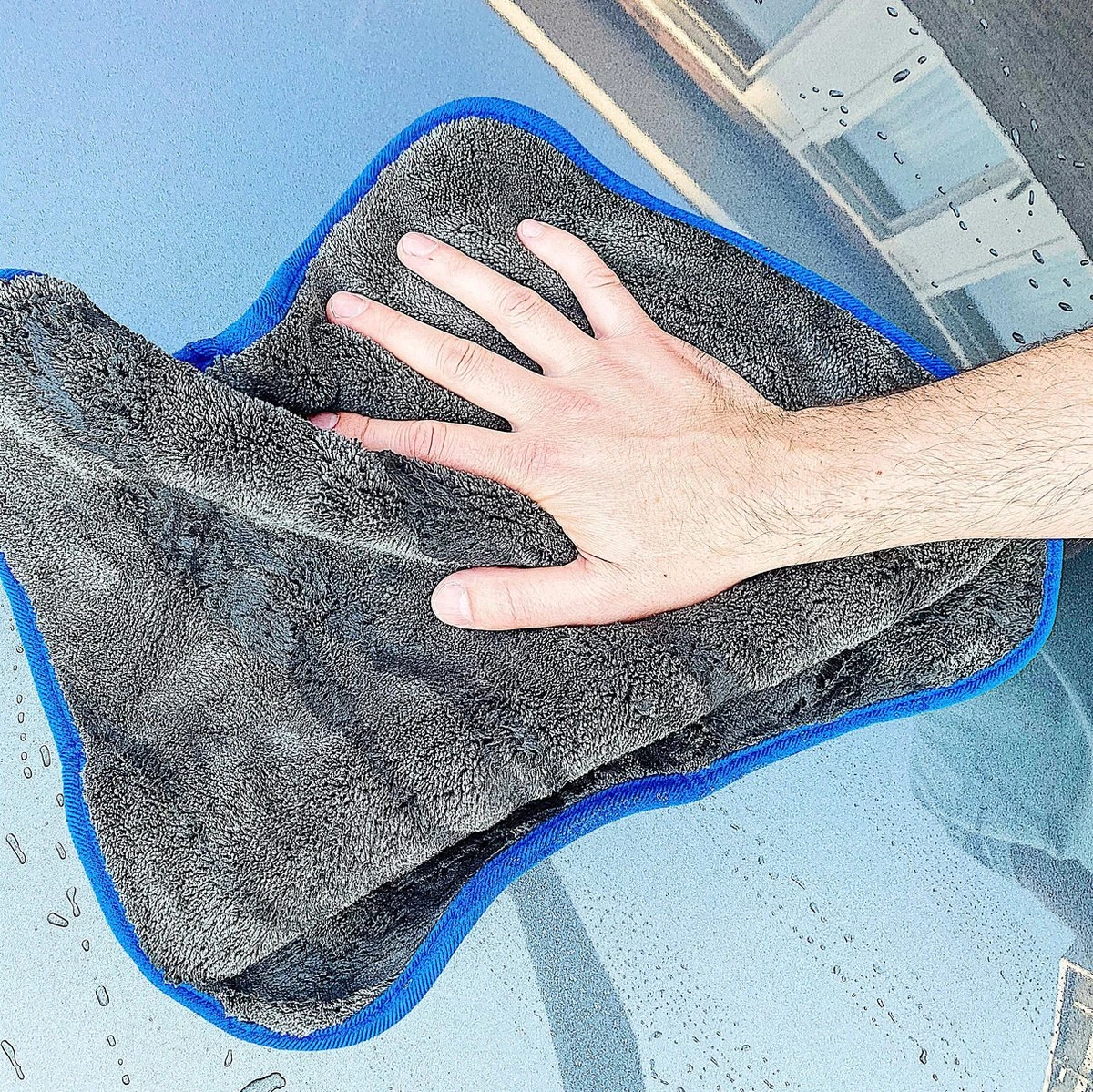 ForDig 1100 GSM Microvezeldoeken (3 Stuks) – Anti Kras – Super Absorberend - Auto Droogdoek – Microvezel Droogdoek – Watermagneet – 40 X 40 Cm 6 ForDig 1100 GSM Microvezeldoeken (3 Stuks) – Anti Kras – Super Absorberend - Auto Droogdoek – Microvezel Droogdoek – Watermagneet – 40 X 40 Cm - Afbeelding 4