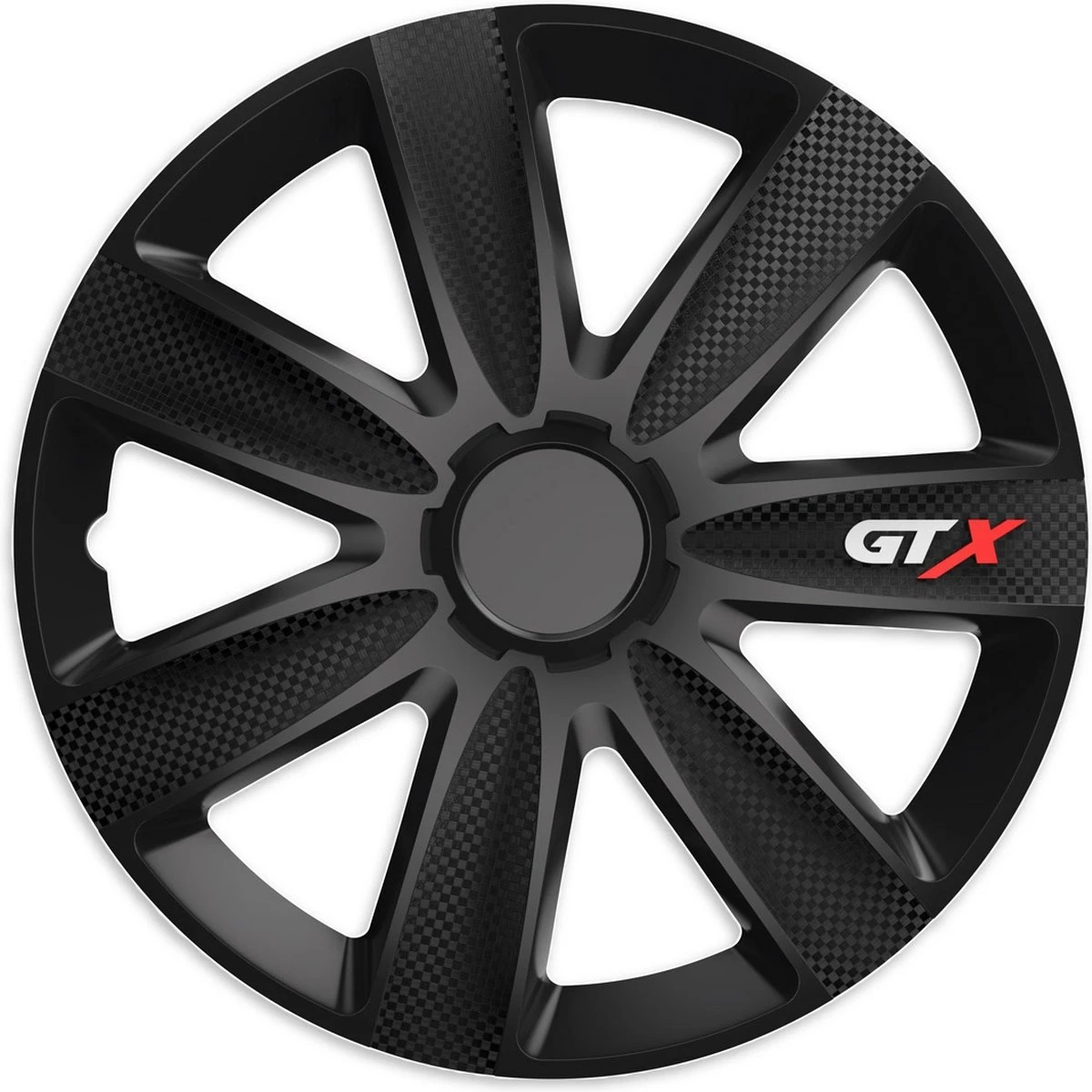 Wieldoppen 14 Inch - GTX Carbon Zwart - 4 Stuks 3 Wieldoppen 14 Inch - GTX Carbon Zwart - 4 Stuks