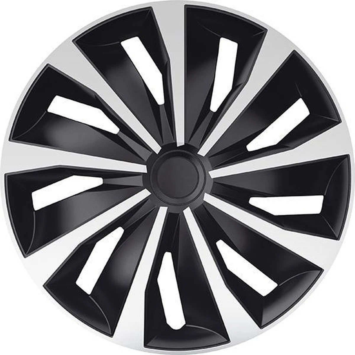 Carpoint Wieldoppenset Grip 14 Inch Zwart/zilver 4 Stuks 3 Carpoint Wieldoppenset Grip 14 Inch Zwart/zilver 4 Stuks