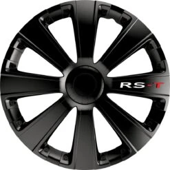 Carpoint Autostyle Wieldoppen 15 Inch RS-T Zwart - ABS
