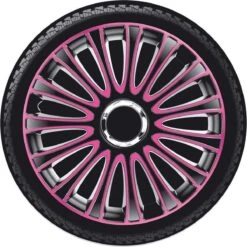 Autostyle Wieldoppen 14 Inch LeMans Zwart/Roze - ABS 7 Autostyle Wieldoppen 14 Inch LeMans Zwart/Roze - ABS -Auto-Onderdelenwinkel 1200x1200 1058