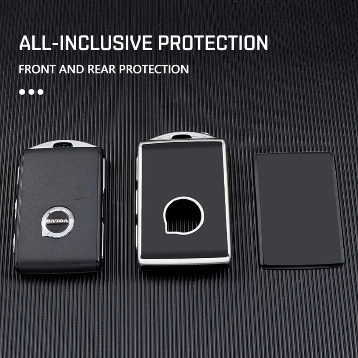 Volvo Autosleutel Hoesje Duurzaam TPU Sleutelhoesje Sleutelcover - Autosleutel Behuizing - Geschikt Voor Volvo - Zwart - A 4 Volvo Autosleutel Hoesje Duurzaam TPU Sleutelhoesje Sleutelcover - Autosleutel Behuizing - Geschikt Voor Volvo - Zwart - A - Afbeelding 2