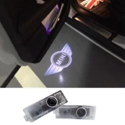 Mini Cooper One Projector - Portier Voertuigverlichting - S Jcw R52 R55 R56 R58 R59 R60 F55 F56 F60 - Deur Verlichting - Auto Interieur - Mini Accessoires - Set Van 2 Met Mini Logo