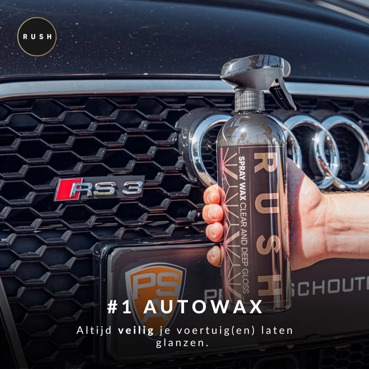RUSH Autowax Pakket - Voor Auto & Motor - Spraywax - Keramische Coating - Ceramic Glass Coating - Nano Coating - 750ml 6 RUSH Autowax Pakket - Voor Auto & Motor - Spraywax - Keramische Coating - Ceramic Glass Coating - Nano Coating - 750ml - Afbeelding 4