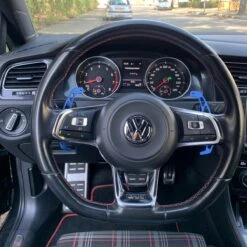 Auto-Onderdelenwinkel 33 Merkloos Golf 7 Premium Aluminium Flippers DSG GTI R Scirocco Passat Volkswagen – Blauw