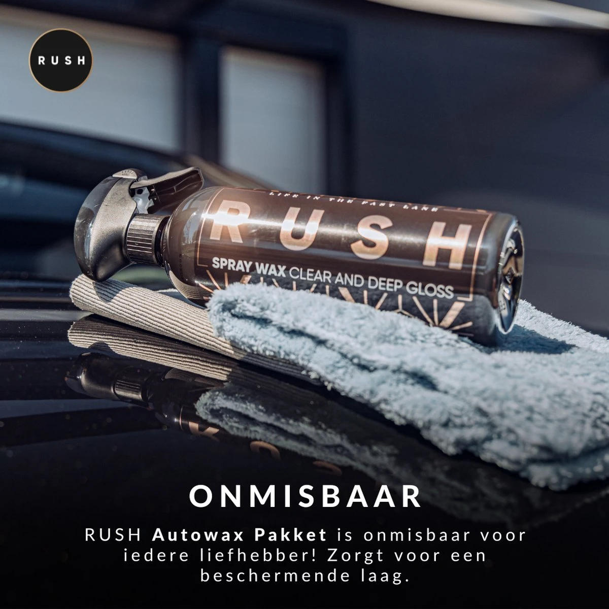 RUSH Autowax Pakket - Voor Auto & Motor - Spraywax - Keramische Coating - Ceramic Glass Coating - Nano Coating - 750ml 7 RUSH Autowax Pakket - Voor Auto & Motor - Spraywax - Keramische Coating - Ceramic Glass Coating - Nano Coating - 750ml - Afbeelding 5