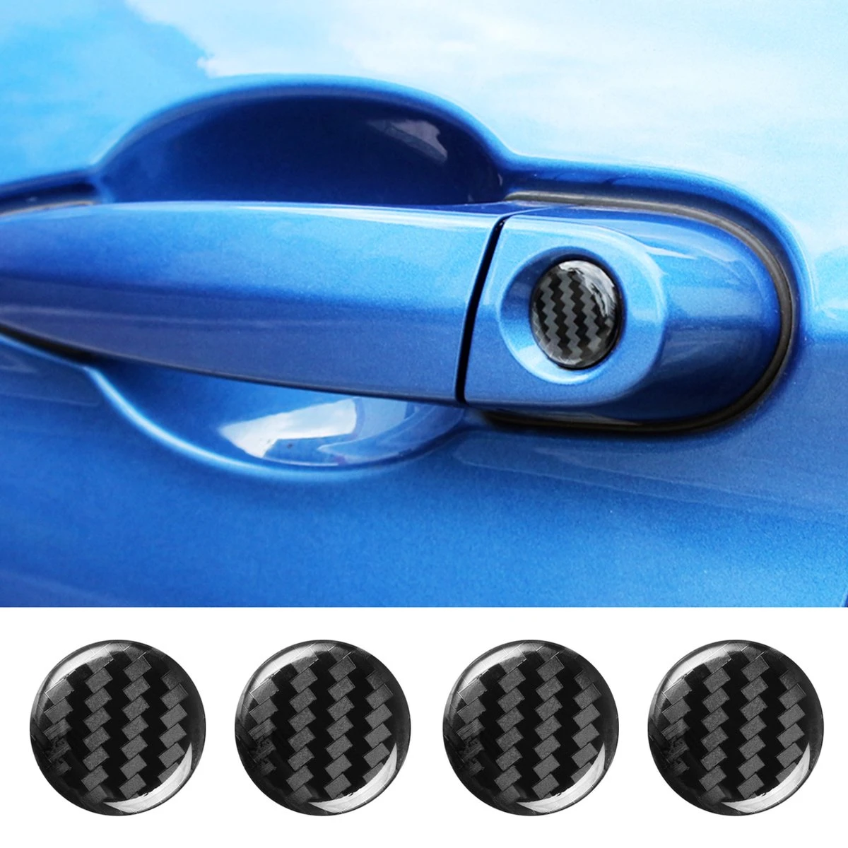 Merkloos 4x Carbon Look Sleutelgat Sticker - 20 MM - Auto Sleutelgat Stickers - Glossy Carbon Look - Zelfklevend - Geschikt Voor Oa. Audi, BMW, Mercedes, Skoda, Volkswagen, Kia, Volvo, Peugeot, Renault, JEEP, Mitsubishi, Opel, Honda, Toyota - Auto Accessoires 3 Merkloos 4x Carbon Look Sleutelgat Sticker - 20 MM - Auto Sleutelgat Stickers - Glossy Carbon Look - Zelfklevend - Geschikt Voor Oa. Audi, BMW, Mercedes, Skoda, Volkswagen, Kia, Volvo, Peugeot, Renault, JEEP, Mitsubishi, Opel, Honda, Toyota - Auto Accessoires