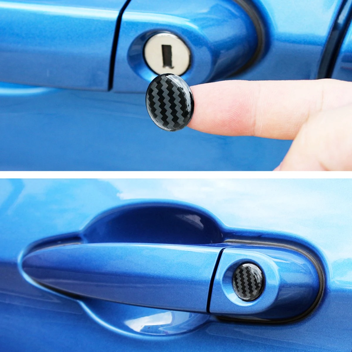 Merkloos 4x Carbon Look Sleutelgat Sticker - 20 MM - Auto Sleutelgat Stickers - Glossy Carbon Look - Zelfklevend - Geschikt Voor Oa. Audi, BMW, Mercedes, Skoda, Volkswagen, Kia, Volvo, Peugeot, Renault, JEEP, Mitsubishi, Opel, Honda, Toyota - Auto Accessoires 4 Merkloos 4x Carbon Look Sleutelgat Sticker - 20 MM - Auto Sleutelgat Stickers - Glossy Carbon Look - Zelfklevend - Geschikt Voor Oa. Audi, BMW, Mercedes, Skoda, Volkswagen, Kia, Volvo, Peugeot, Renault, JEEP, Mitsubishi, Opel, Honda, Toyota - Auto Accessoires - Afbeelding 2