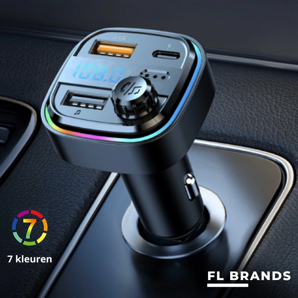 Bluetooth FM Transmitter - Auto Snel Lader - Carkit - Handsfree - Autoradio 13 Bluetooth FM Transmitter - Auto Snel Lader - Carkit - Handsfree - Autoradio - Afbeelding 11
