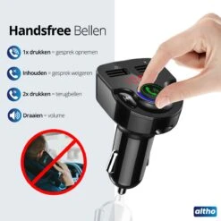 Altho Bluetooth FM Transmitter - Autolader - Bluetooth Carkit -Auto-Onderdelenwinkel 1200x1200 1245