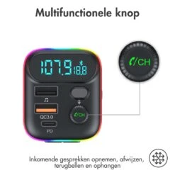 IMoshion FM Transmitter - Bluetooth Transmitter / Receiver Voor In De Auto - Handsfree Bellen & Muziek Afspelen Via O.a. Spotify - Carkit & Autolader Met USB-C -Auto-Onderdelenwinkel 1200x1200 1296