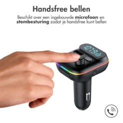 IMoshion FM Transmitter - Bluetooth Transmitter / Receiver Voor In De Auto - Handsfree Bellen & Muziek Afspelen Via O.a. Spotify - Carkit & Autolader Met USB-C -Auto-Onderdelenwinkel 1200x1200 1297