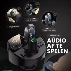 Apeiron Auto FM Transmitter - Bluetooth - Handsfree Bellen - USB - Carkit - Audio Receiver - Oplaadfunctie - Auto Accessoires 15 Apeiron Auto FM Transmitter - Bluetooth - Handsfree Bellen - USB - Carkit - Audio Receiver - Oplaadfunctie - Auto Accessoires -Auto-Onderdelenwinkel 1200x1200 1305