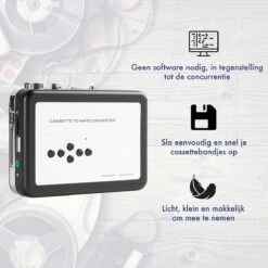 NicoBo USB Cassette Converter En Speler - Windows 10 - Digitaliseren Naar USB - Casette Tape Omzetten - Met Uitlegvideo. -Auto-Onderdelenwinkel 1200x1200 1350
