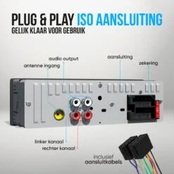 Strex Autoradio Met Bluetooth Voor Alle Auto's - USB, AUX En Handsfree - Afstandsbediening - Enkel DIN Auto Radio Met Ingebouwde Microfoon -Auto-Onderdelenwinkel 1200x1200 1380