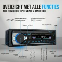 Strex Autoradio Met Bluetooth Voor Alle Auto's - USB, AUX En Handsfree - Afstandsbediening - Enkel DIN Auto Radio Met Ingebouwde Microfoon -Auto-Onderdelenwinkel 1200x1200 1381