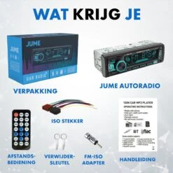 Jume Autoradio Met Bluetooth / FM / Aux – Auto Radio – Enkel Din 17 Jume Autoradio Met Bluetooth / FM / Aux – Auto Radio – Enkel Din -Auto-Onderdelenwinkel 1200x1200 1389