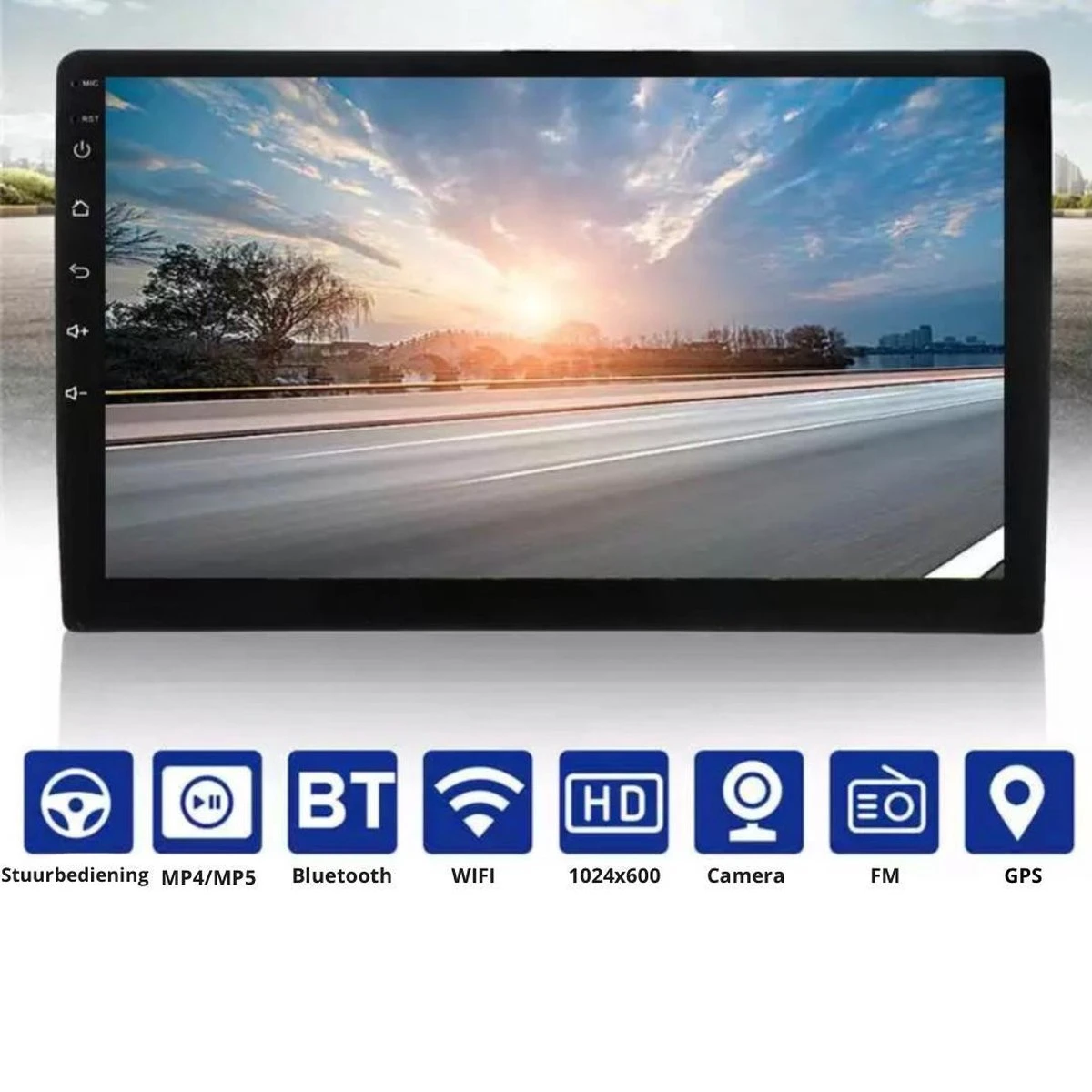 Universele Autoradio Met Bluetooth, USB & Youtube - Navigatie - Handsfree Radio Met Microfoon - Android Met Google Play -10.1inch HD Touchscreen - GRATIS Achteruitrijcamera 6 Universele Autoradio Met Bluetooth, USB & Youtube - Navigatie - Handsfree Radio Met Microfoon - Android Met Google Play -10.1inch HD Touchscreen - GRATIS Achteruitrijcamera - Afbeelding 4