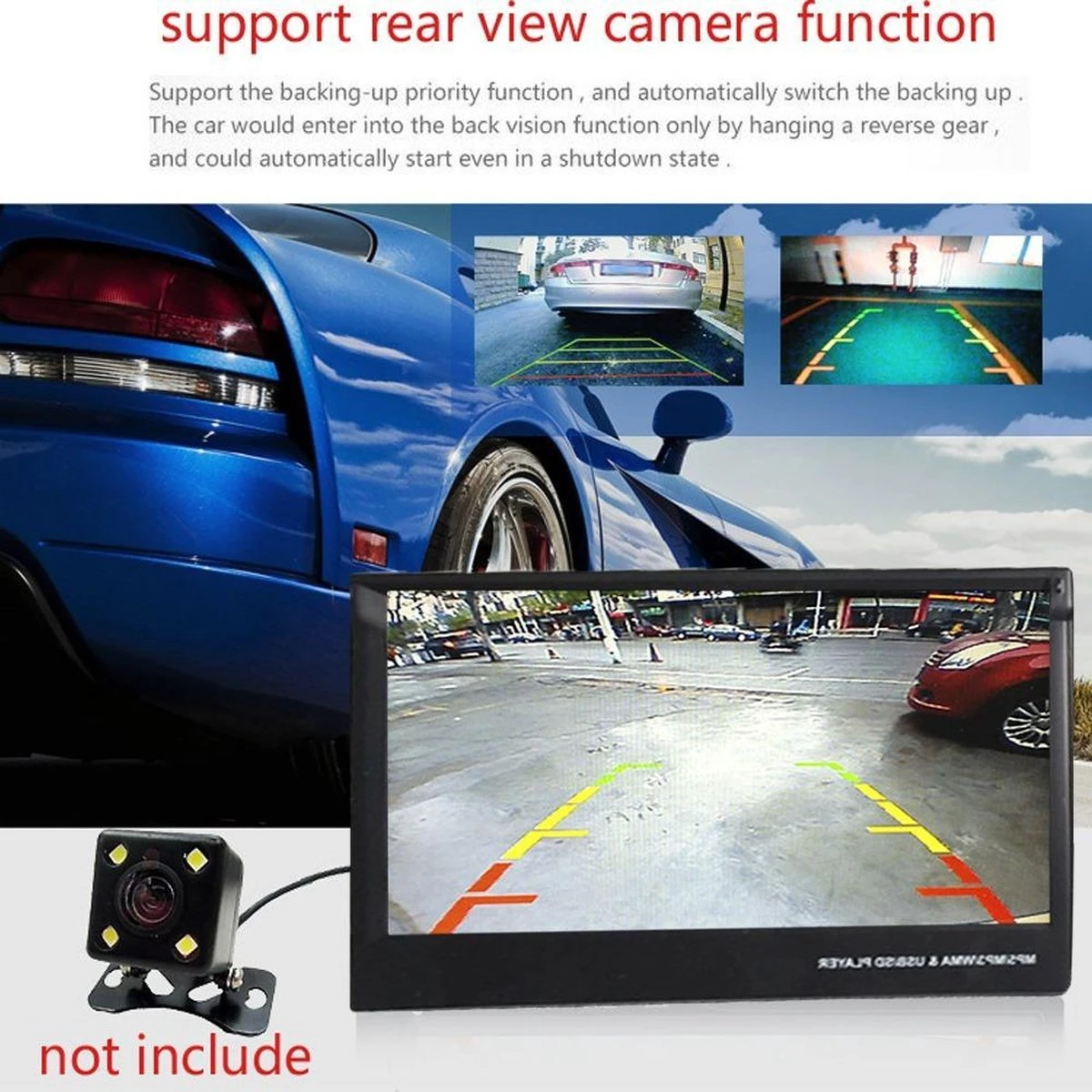 TechU™ T38 Autoradio 1 Din 7 Inch HD + Afstandsbediening | Bluetooth - USB - AUX - SD | Bluetoothradio | Handsfree Bellen | Autoradio Met Scherm | Stembediening 6 TechU™ T38 Autoradio 1 Din 7 Inch HD + Afstandsbediening | Bluetooth - USB - AUX - SD | Bluetoothradio | Handsfree Bellen | Autoradio Met Scherm | Stembediening - Afbeelding 4