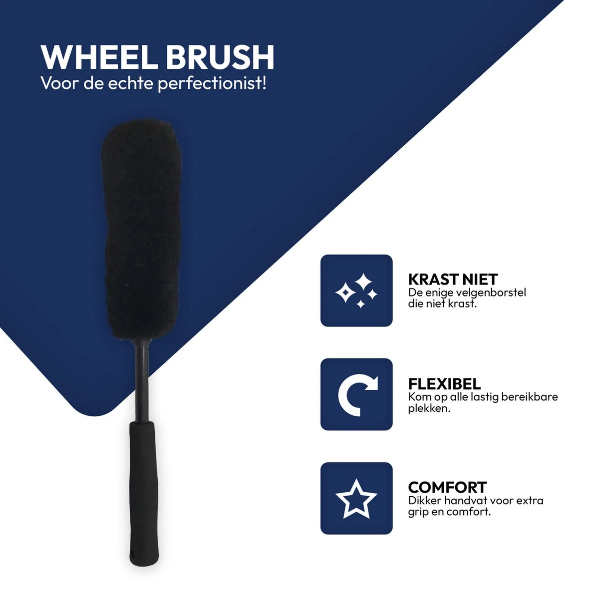 STACK Wheel Brush | Velgen Reiniger - Velgen Borstel - Velgenborstel - Velgen Reinigen - Auto Cleaning En Detailing Borstel - Velgenborstel Zacht 4 STACK Wheel Brush | Velgen Reiniger - Velgen Borstel - Velgenborstel - Velgen Reinigen - Auto Cleaning En Detailing Borstel - Velgenborstel Zacht - Afbeelding 2