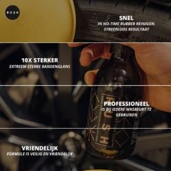 RUSH Bandenglans - Auto & Motor - Auto Wassen - Bandenzwart - Rubber Care 750ml -Auto-Onderdelenwinkel 1200x1200 174