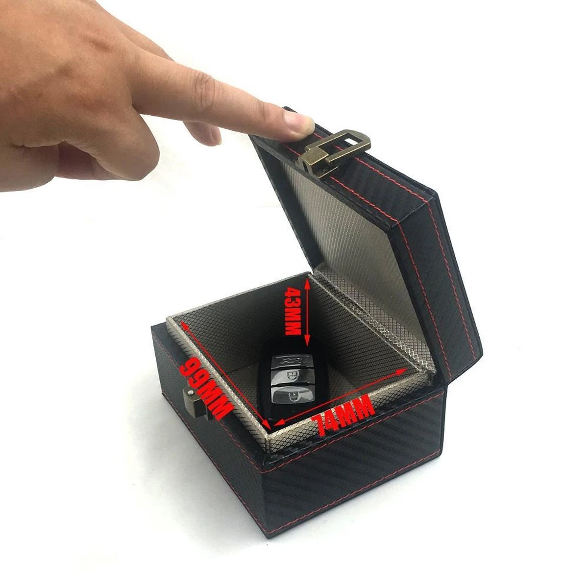 Viatel Autosleutel RFID Antidiefstal - Keyless Entry - Signaal Blocker - Anti Diefstal - Anti Skim Autosleutel RFID Antidiefstal | RFID Luxe Carbon Box | Keyless Entry Beschermdoos | Makes Easy 3 Viatel Autosleutel RFID Antidiefstal - Keyless Entry - Signaal Blocker - Anti Diefstal - Anti Skim Autosleutel RFID Antidiefstal | RFID Luxe Carbon Box | Keyless Entry Beschermdoos | Makes Easy - Afbeelding 2