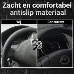 Stuurhoes Auto - Kunstleer - Voor 33-38 CM - Antislip & Schokabsorptie - Zwart -Auto-Onderdelenwinkel 1200x1200 365