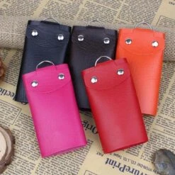 Merkloos Sleutelmapje Voor Mannen En Vrouwen| Sleutelhoes | Sleutel-etui | Sleutelhanger | Sleutelhouder | Stijlvol & Praktisch | Zwart Leder -Auto-Onderdelenwinkel 1200x1200 405