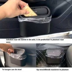 Auto Prullenbak Incl. één Vuilniszak - Vuilnisbak - Auto Prullenbak Met Plastic Zakje - Mini Prullenbak - Autoprullenbak - Draagbare Voertuig Prullenbak - Auto Accessoires -Auto-Onderdelenwinkel 1200x1200 422