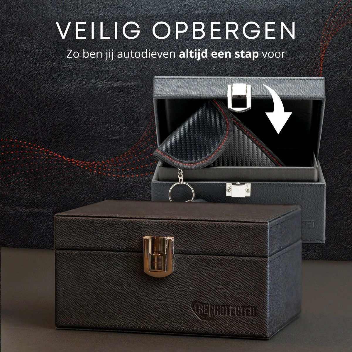 Faraday Box Geschikt Als Autosleutel Kluis Met Keyless Entry Hoesje - Rfid Beschermhoes - Antidiefstal Etui Auto 8 Faraday Box Geschikt Als Autosleutel Kluis Met Keyless Entry Hoesje - Rfid Beschermhoes - Antidiefstal Etui Auto - Afbeelding 6