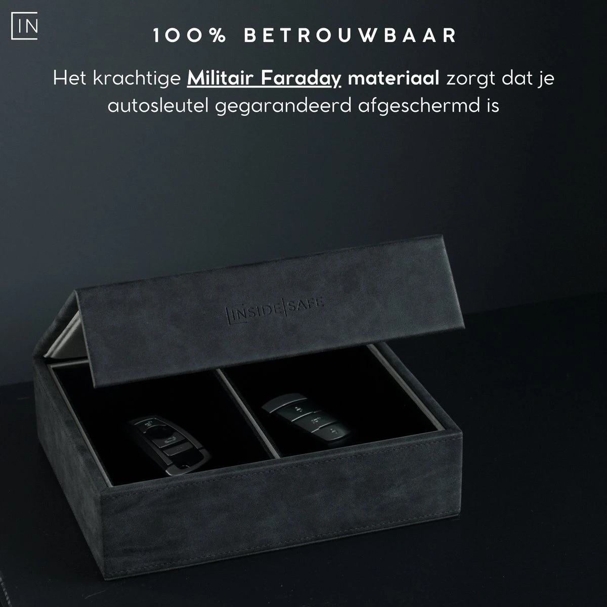 Inside Safe Faraday Box Autosleutel - Black Rock - Autosleutel RFID Antidiefstal - Keyless Entry Hoesje - 2 Stuks - RFID Beschermhoes Autosleutel 19 Inside Safe Faraday Box Autosleutel - Black Rock - Autosleutel RFID Antidiefstal - Keyless Entry Hoesje - 2 Stuks - RFID Beschermhoes Autosleutel - Afbeelding 17