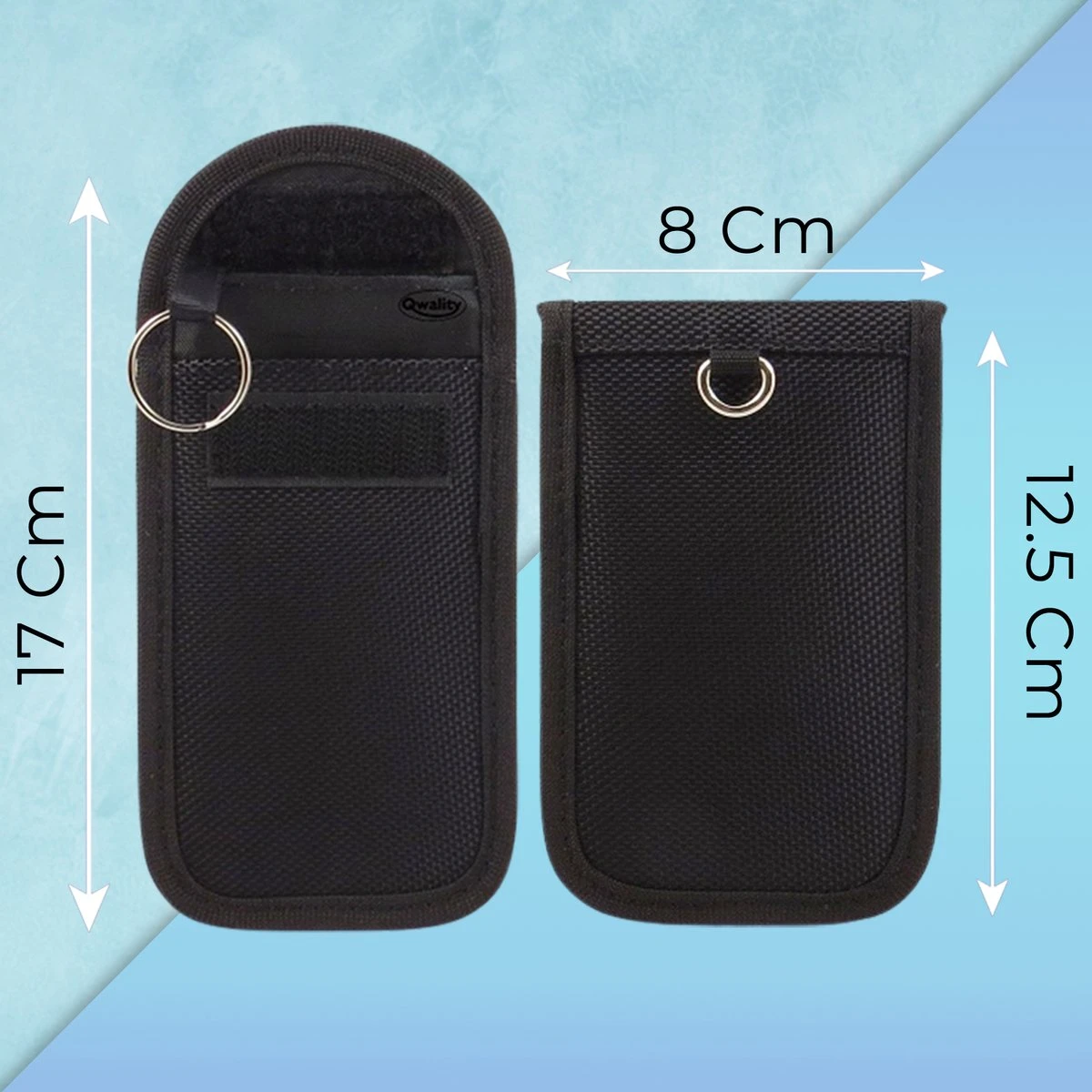 Faraday Kooi Hoesje (2 PACK) + 2X RFID Kaarthouders - Autosleutel RFID Antidiefstal - Keyless Entry Go Sleutel Etui - Qwality4u 5 Faraday Kooi Hoesje (2 PACK) + 2X RFID Kaarthouders - Autosleutel RFID Antidiefstal - Keyless Entry Go Sleutel Etui - Qwality4u - Afbeelding 3