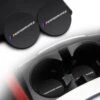 Merkloos Set Van 2 Bekerhouder Inleggers - Performance - Geschikt Voor BMW - Past Bij Oa. BMW 1-serie / 3-serie / 5-serie / E46 / E90 / E92 / M3 / M4 / M5 / X1 / X3 / X5 - Foam Bekerhouders Onderzetters - Zwart Met Rood - Auto Accessoires -Auto-Onderdelenwinkel 1200x1200 585