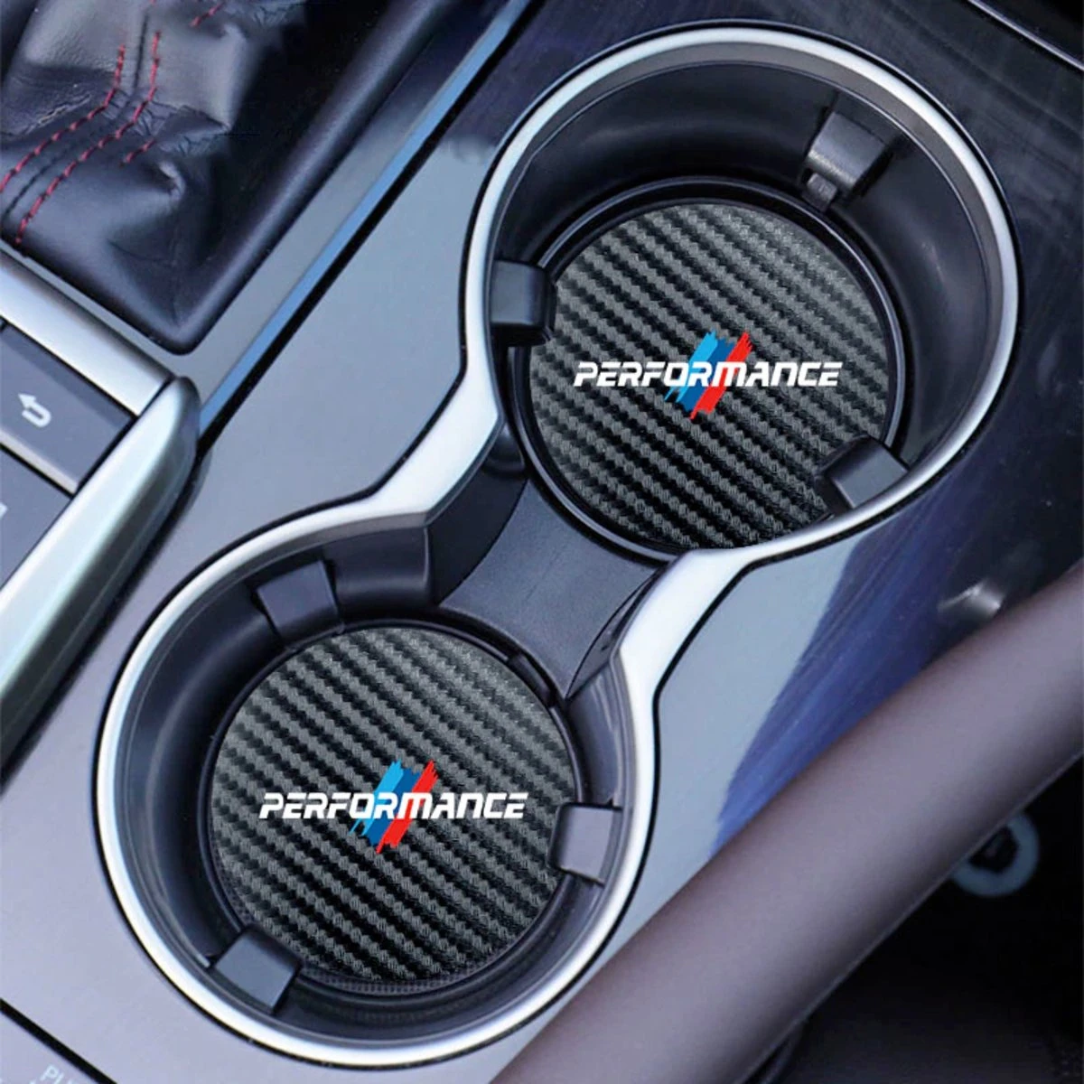 Merkloos Set Van 2 Bekerhouder Inleggers - Performance - Carbon Look - Geschikt Voor BMW - Past Bij Oa. BMW 1-serie / 3-serie / 5-serie / E46 / E90 / E92 / M3 / M4 / M5 / X1 / X3 / X5 - Carbon Bekerhouders Onderzetters - Zwart Met Rood - Auto Accessoires 3 Merkloos Set Van 2 Bekerhouder Inleggers - Performance - Carbon Look - Geschikt Voor BMW - Past Bij Oa. BMW 1-serie / 3-serie / 5-serie / E46 / E90 / E92 / M3 / M4 / M5 / X1 / X3 / X5 - Carbon Bekerhouders Onderzetters - Zwart Met Rood - Auto Accessoires