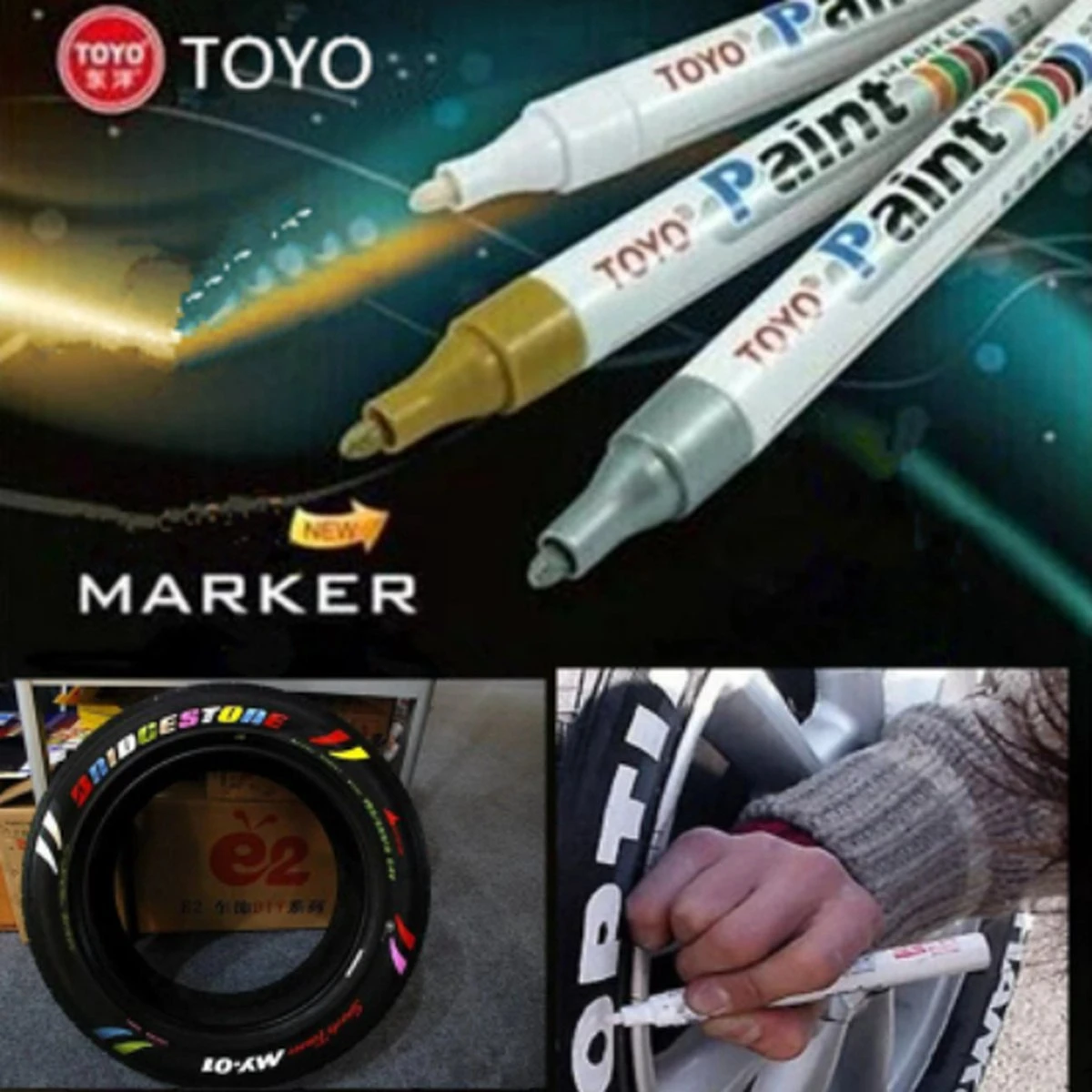 Bandenstift Wit / Witte Autobanden Stift / Tyre Marker White / Auto Banden Stift Wit / Auto / Scooter / Motor Banden Marker / Letters En Cijfers Banden Inkleuren / Waterdichte Kleur Pen Voor Op Rubber / Kleur Wit 9 Bandenstift Wit / Witte Autobanden Stift / Tyre Marker White / Auto Banden Stift Wit / Auto / Scooter / Motor Banden Marker / Letters En Cijfers Banden Inkleuren / Waterdichte Kleur Pen Voor Op Rubber / Kleur Wit - Afbeelding 7