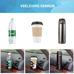 Merkloos Bekerhouder Voor In De Auto // Verstelbare Bekerhouder // Blikjeshouder // Bekerhouder Auto Ventilatierooster - Zwart - -Auto-Onderdelenwinkel 1200x1200 641