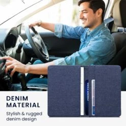 Kwmobile Hoesje Voor Kentekenbewijs En Rijbewijs - Map Autopapieren Voor In Het Dashboardkastje - Denim -Auto-Onderdelenwinkel 1200x1200 644