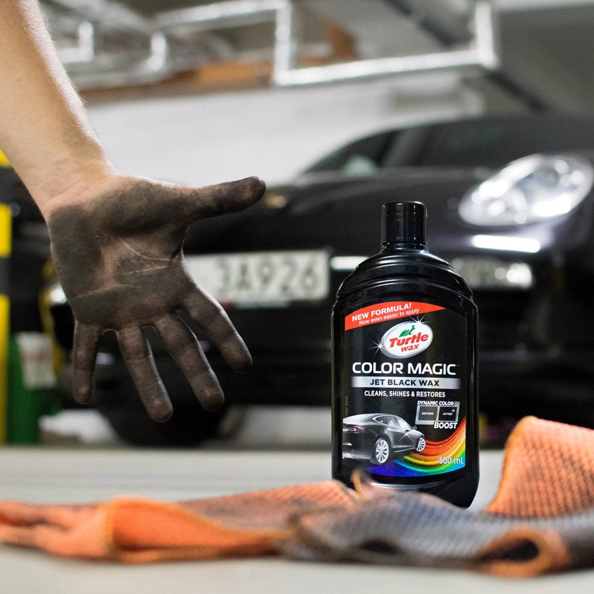 Turtle Wax 52708 Color Magic Jet Black Wax - Autowax - 500ml - Zwart 6 Turtle Wax 52708 Color Magic Jet Black Wax - Autowax - 500ml - Zwart - Afbeelding 4