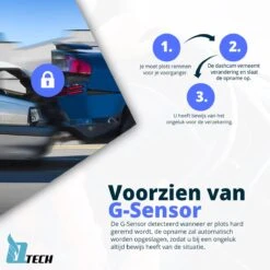 Qtech Dual Dashcam Voor Auto - Voor En Achter Camera - Spiegel - Full HD - 32GB - G Sensor - Bewegingsdetectie En Parkeerstand - Nederlandse Handleiding -Auto-Onderdelenwinkel 1200x1200 741