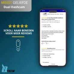 Qtech Dual Dashcam Voor Auto - Voor En Achter Camera - Spiegel - Full HD - 32GB - G Sensor - Bewegingsdetectie En Parkeerstand - Nederlandse Handleiding -Auto-Onderdelenwinkel 1200x1200 745