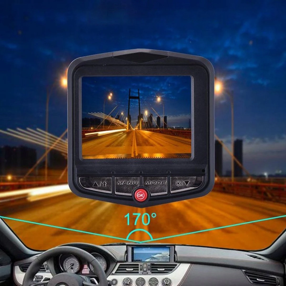 Merkloos Dashcam - G Sensor - Bewegingsdetectie - 170° Wijdhoeklens - Full HD - Nachtmodus - Dashboard Camera - Autolader - Montagebeugel - Camera Voorruit - Recorder - Full HD - Zwart - Auto Gadget - Sinterklaas - Kerst 5 Merkloos Dashcam - G Sensor - Bewegingsdetectie - 170° Wijdhoeklens - Full HD - Nachtmodus - Dashboard Camera - Autolader - Montagebeugel - Camera Voorruit - Recorder - Full HD - Zwart - Auto Gadget - Sinterklaas - Kerst - Afbeelding 3