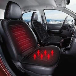 Autostoel Verwarmingskussen - Stoelverwarmingskussen Voor Auto - Rugkussen - Stoelverwarmers - Autostoel Verwarming - 12 V - Auto Zitkussen - Zwart - -Auto-Onderdelenwinkel 1200x1200 820