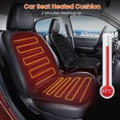 Autostoel Verwarmingskussen - Stoelverwarmingskussen Voor Auto - Rugkussen - Stoelverwarmers - Autostoel Verwarming - 12 V - Auto Zitkussen - Zwart - -Auto-Onderdelenwinkel 1200x1200 821